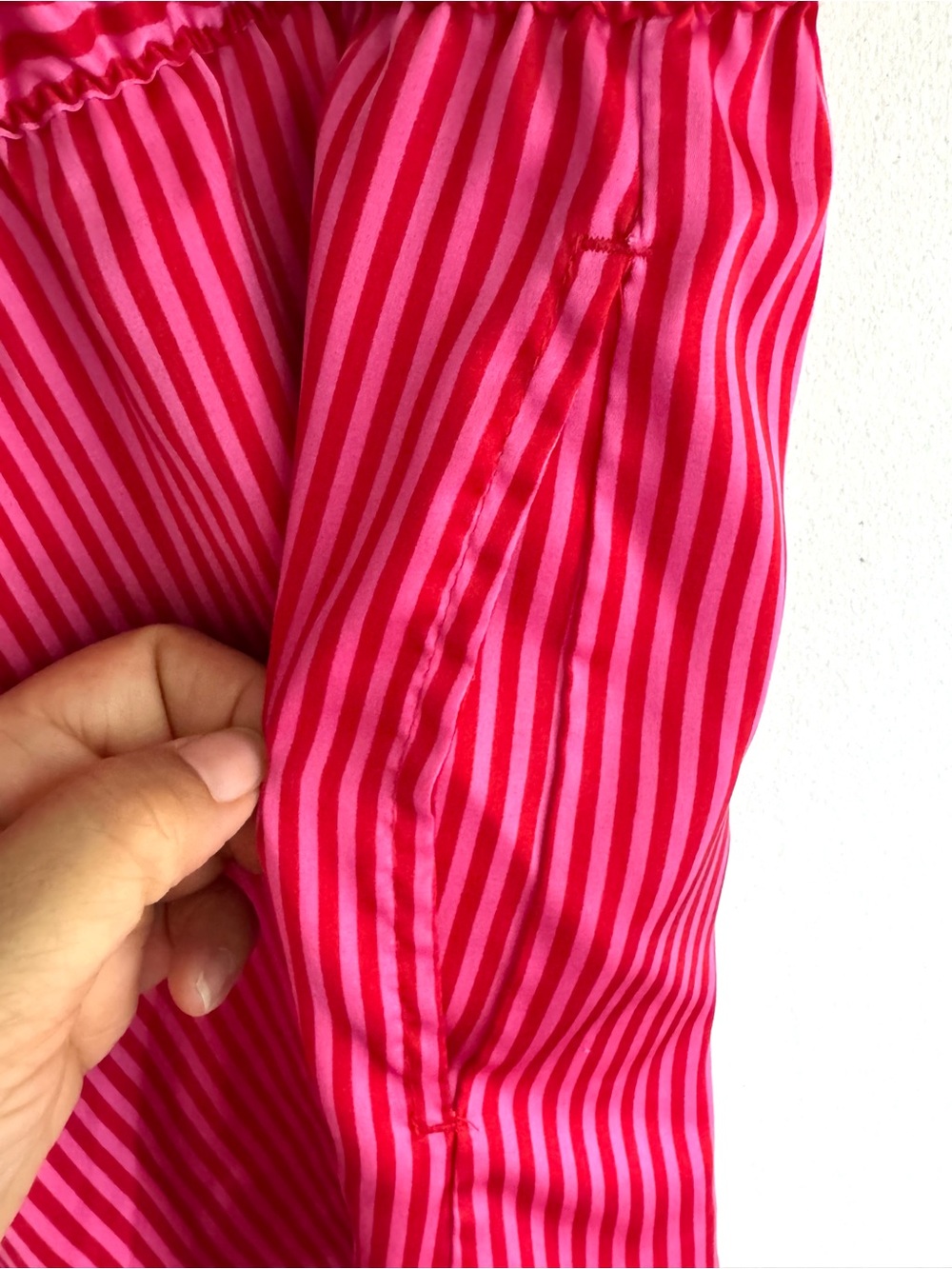 Auden Candy-Striped Pink & Red Button Shirt - Picture 4 of 7